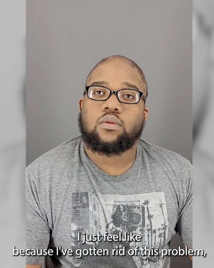 Adrian’s keloid-like growth illustrates the severe, untreated stage of AKN that caused years of pain, scarring, and emotional distress