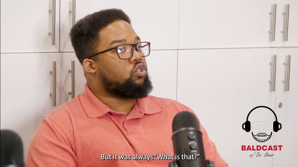 Adrian reflects on the questions that people would ask him about his AKN scalp bump. He realized they were just being curious and not malicious.