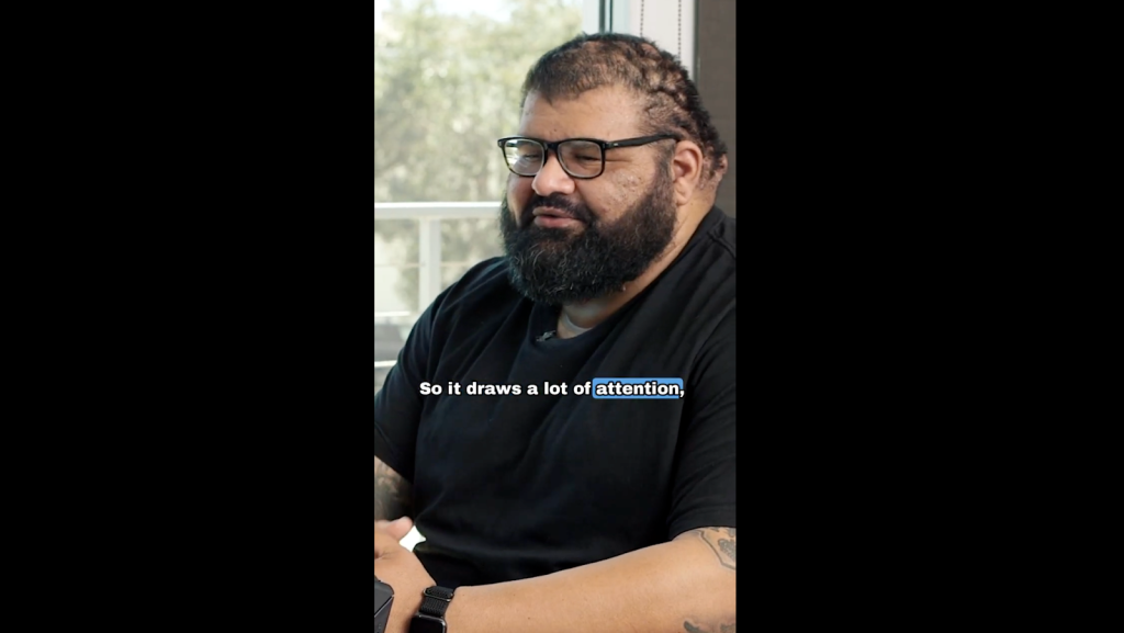 John stating that his scalp condition usually draws a lot of attention from people, making him uncomfortable in going out and socializing.