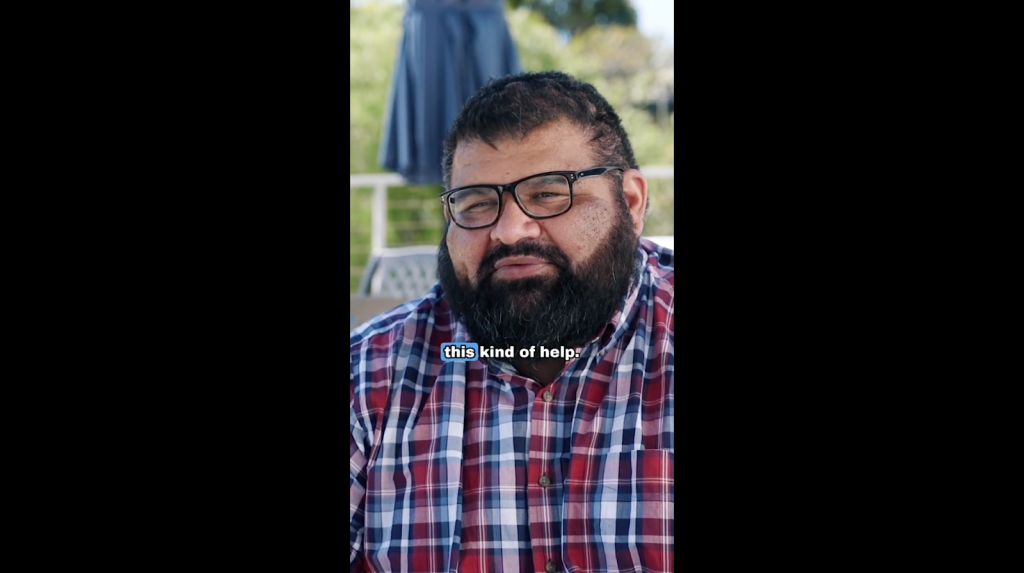 John Picone sharing his emotional reaction to finally finding help for his chronic scalp bumps.