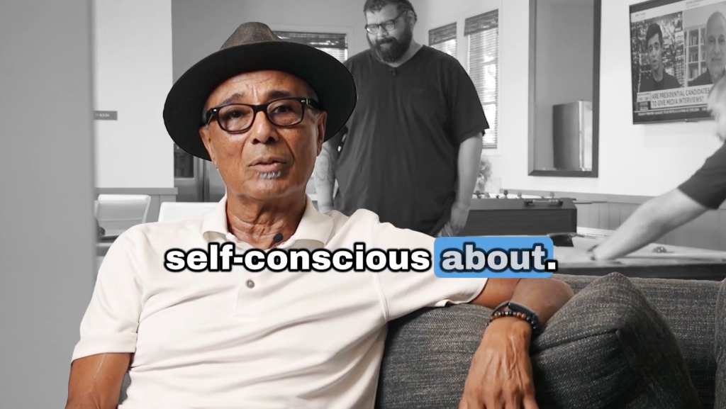 Ralph explaining that John frequently misses family gatherings because of anxiety and self-consciousness.