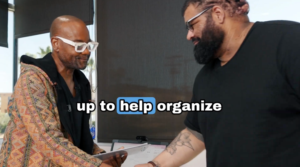 John meets with Dr. Sanusi Umar for the first time after being accepted through the Hair Peace Foundation program.