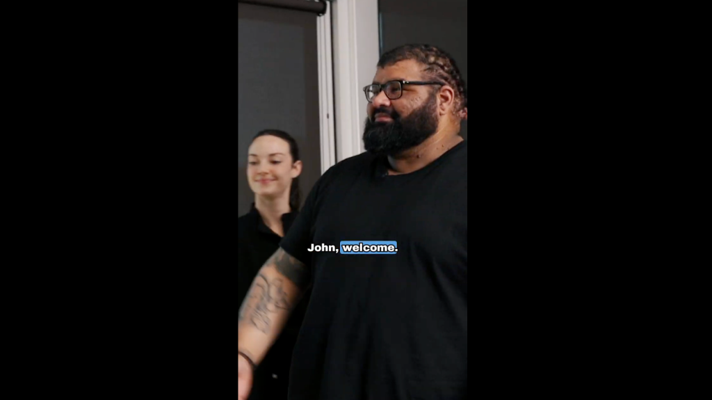 John met Dr. Sanusi Umar at the Bumpinator clinic to have his scalp assessed.